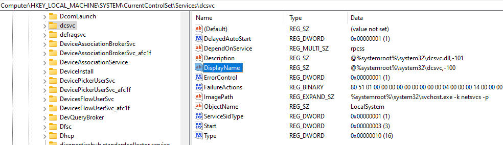 What is 'dcsvc' service? | Declared configuration(dc) service ...