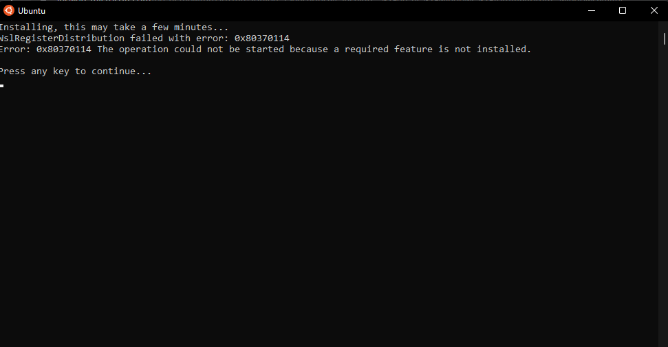  WSL2 Not Working On Windows 11 Insider Error 0x80370114 Microsoft 