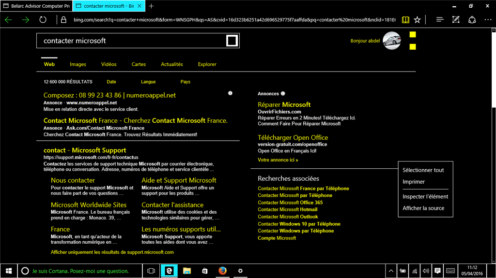 Windows 10 Barre Doutil En Noir Page Explorer Fond Noir