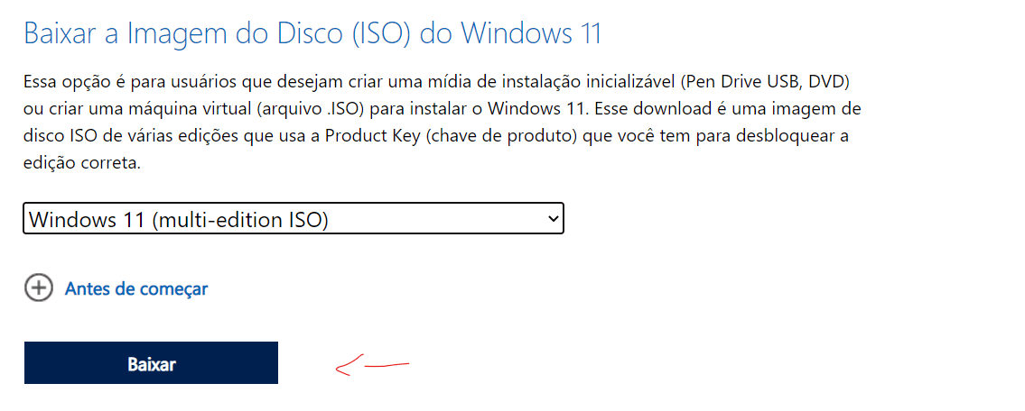 Download do arquivo ISO do Windows 11 para instalar em seu PC