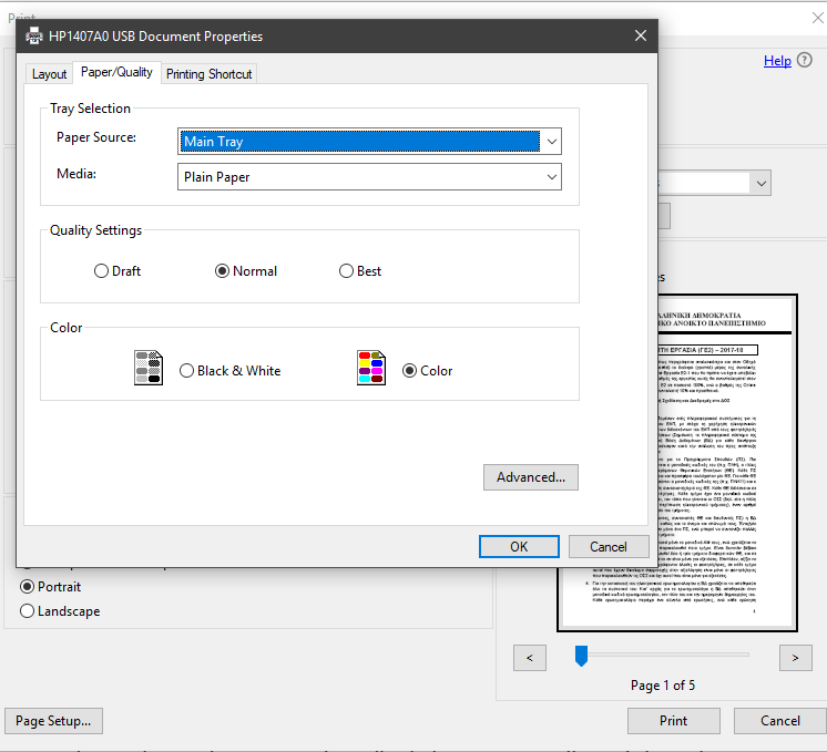 No Color Management In Print Dialogue Box Microsoft Community