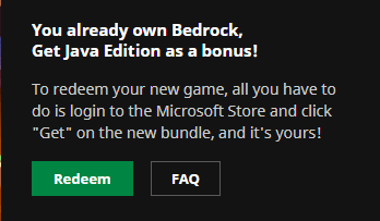 I bought Minecraft Java, but it continues to say I have to buy