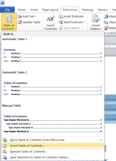 MS Word (Table of Contents - multilevel) - Microsoft Community