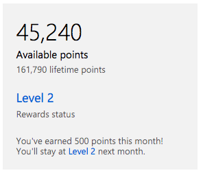 microsoft rewards points to dollars