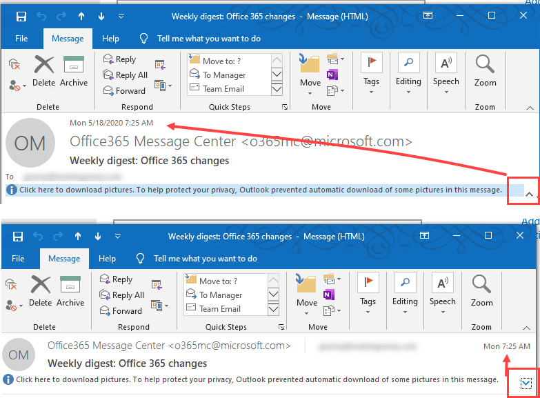 Return to older date time format on email messages microsoft community