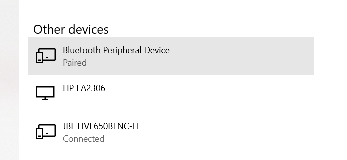 JBL headphones not recognized as audio device by bluetooth