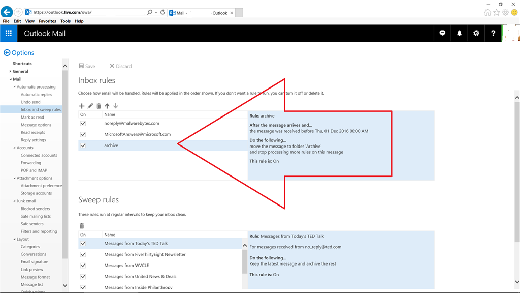 Archiving your old emails in Outlook