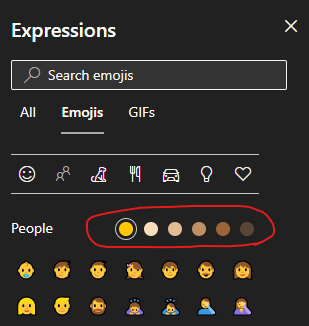 Can't change emoji skin tone - Microsoft Community