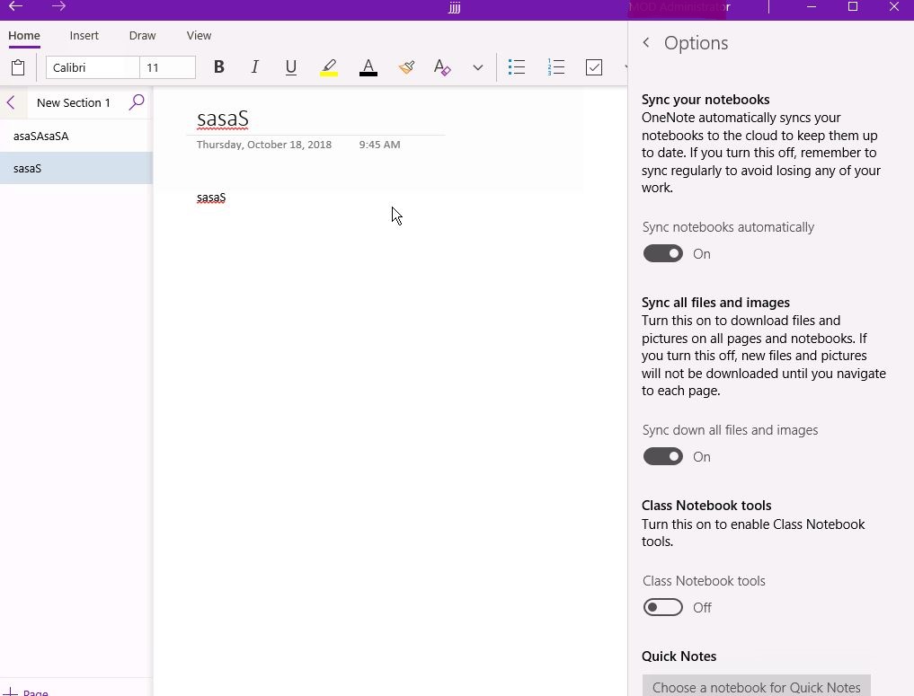 Onenote for Windows 10 Notebooks Microsoft Community