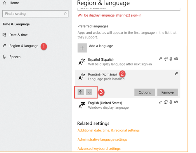 Fail to change display language in windows 10 - Microsoft Community