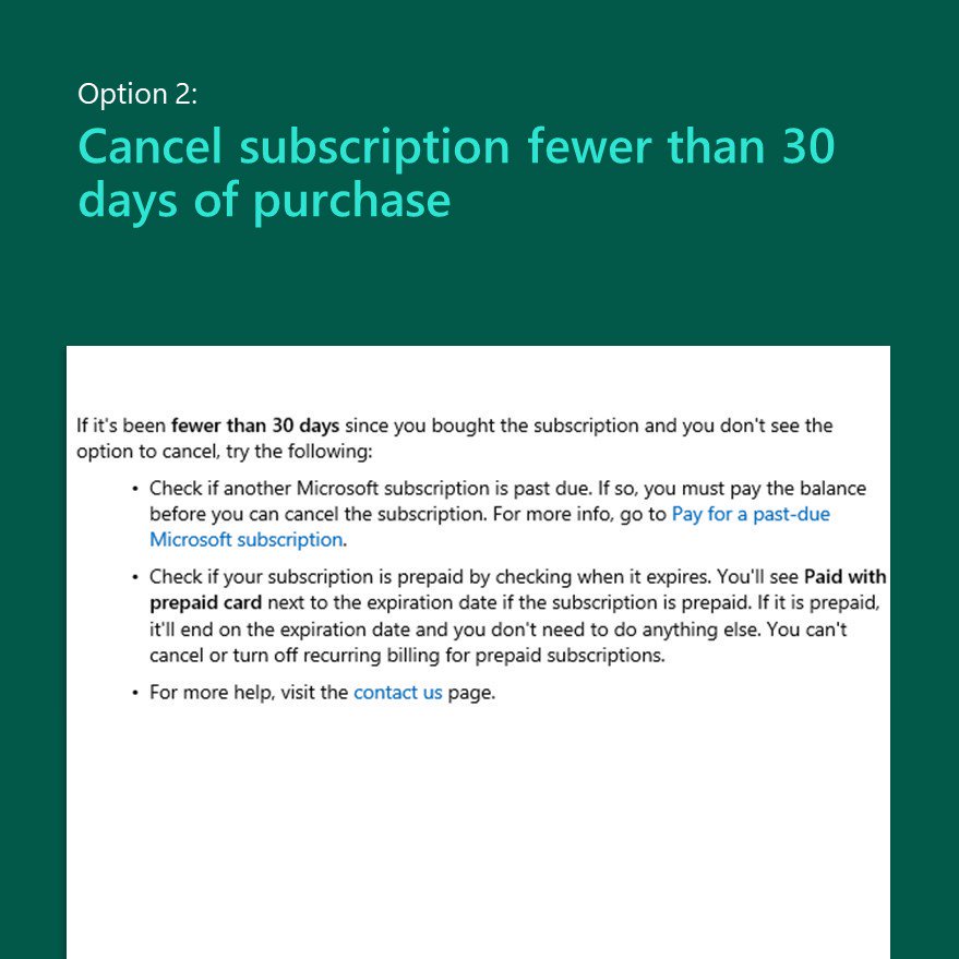 How To Cancel A Subscription - Microsoft Community