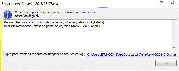 Planilha corrompida no Excel. - Invasões, infecções, antivírus e afins -  Clube do Hardware