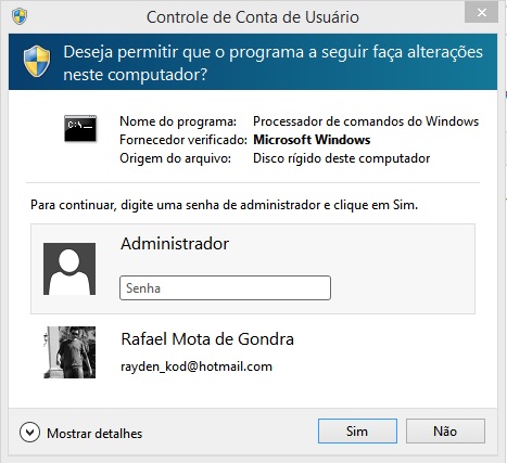 Não consigo acessar CMD como Administrador - Microsoft Community