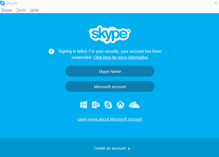 Skype使用微软账户无法登录 Microsoft Community