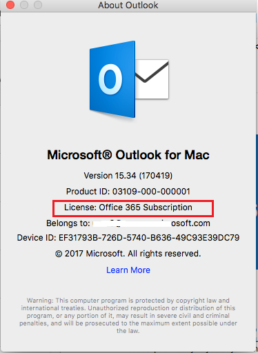 outlook for mac not syncing to office 365