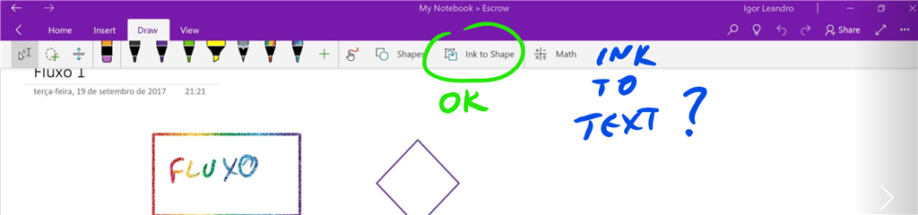 Ink To Text Missing On OneNote UWP 17 8568 5761 0 Microsoft Community