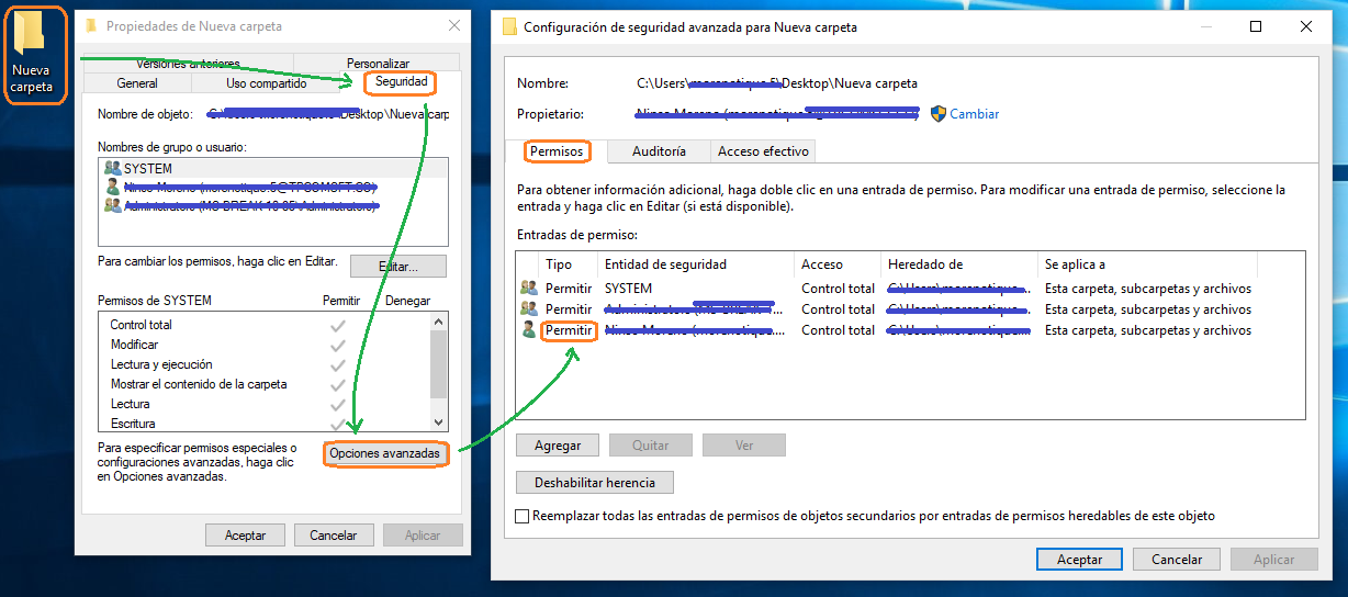 Windows 10 ≡ Problema Con Los Permisos De Administrador En Carpetas ...