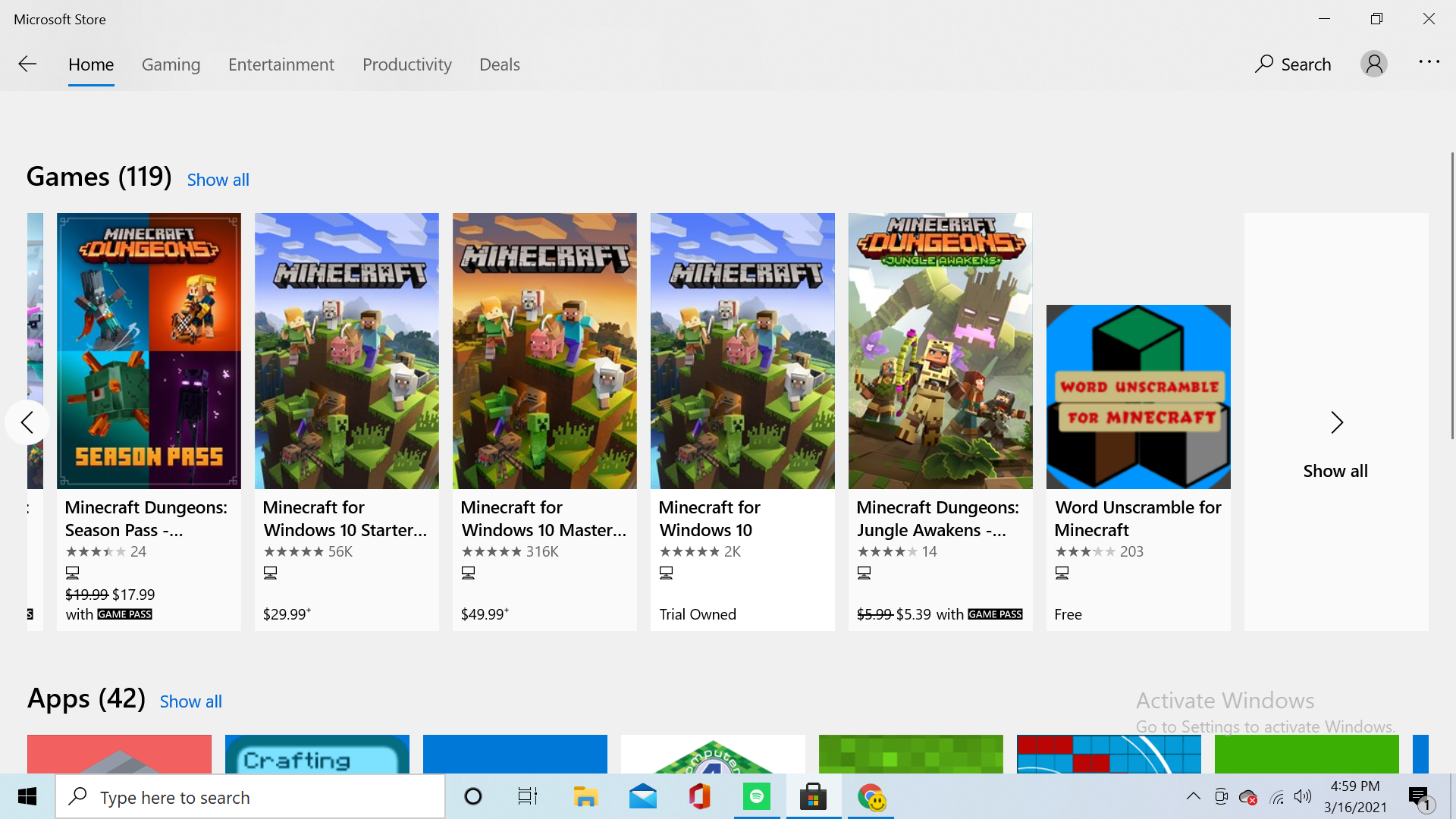 Minecraft: Play with Game Pass