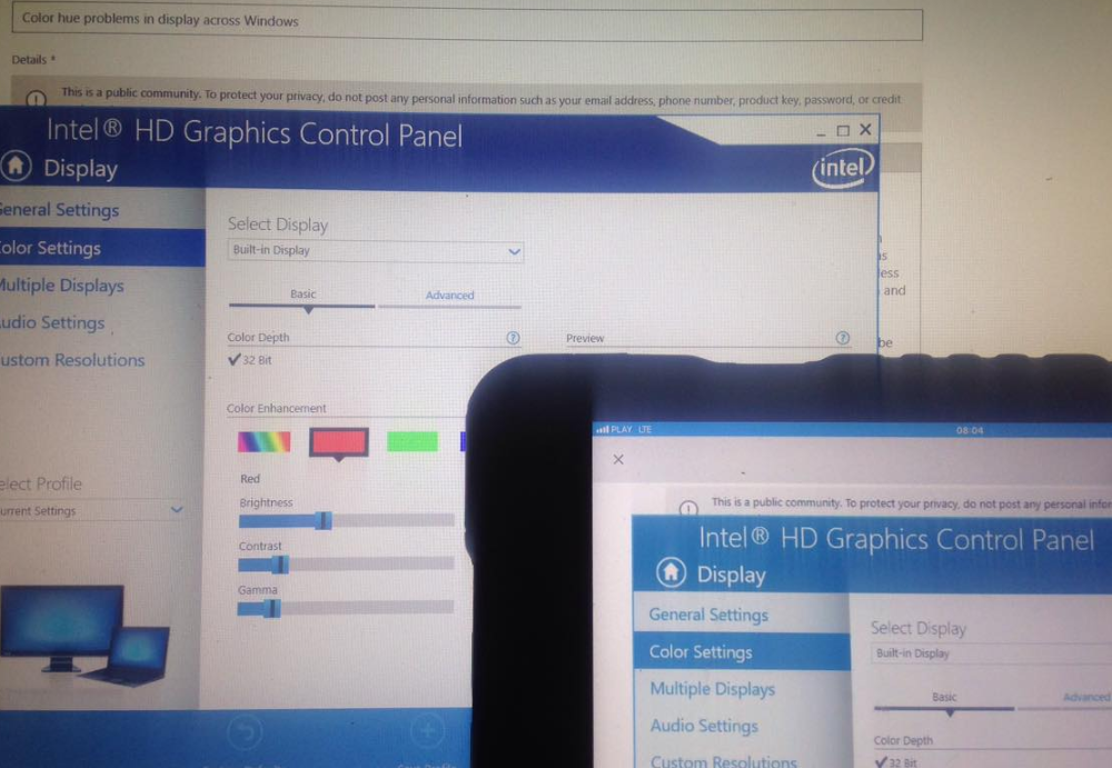 Color hue problems in display across Windows - Microsoft Community