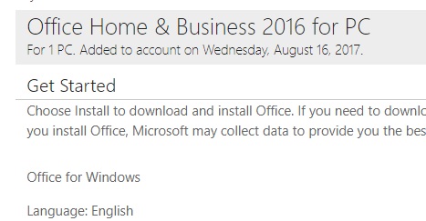 Office Home & Business 2016 turned into Office 365? - Microsoft 