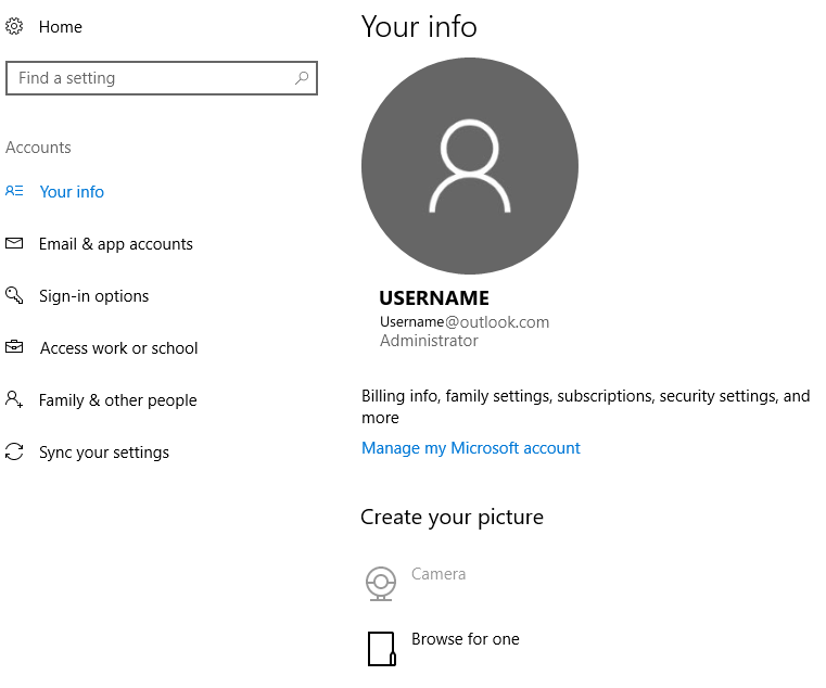 Undo/Un-sync Administrator Account tied to a Microsoft Account ...