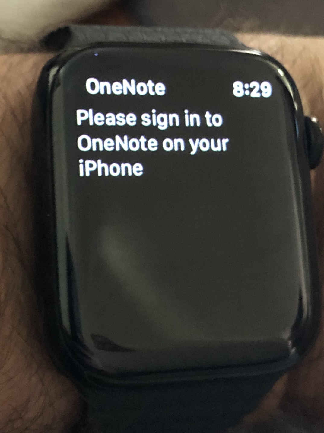 sign in expired in onenote for mac