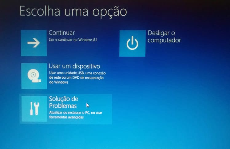 Guia de Solução de problemas no Windows 10