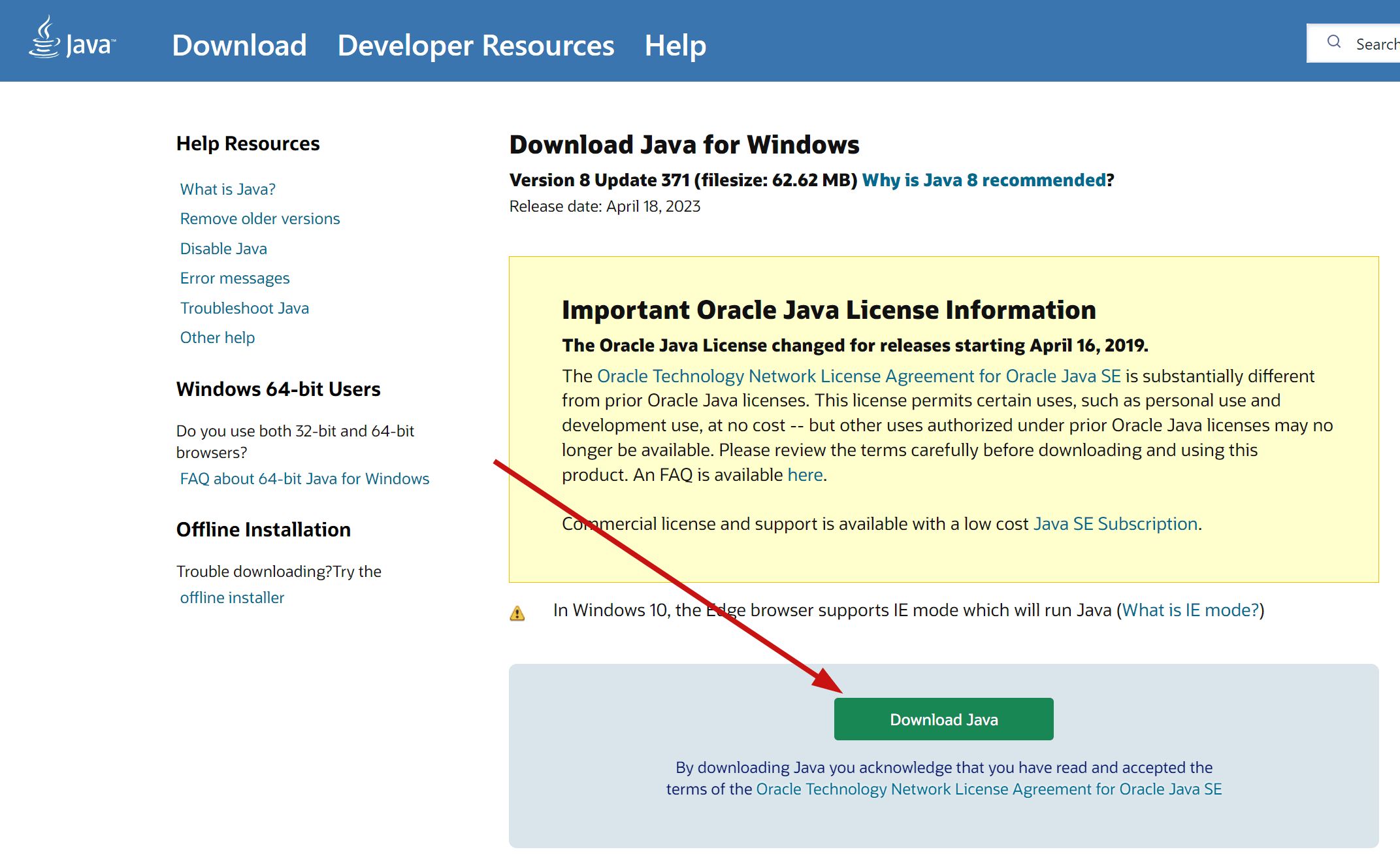 Java(TM) Platform SE Binary won't show up. - Microsoft Community