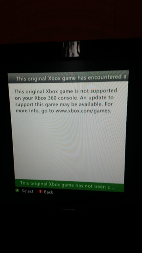 This original xbox game is not sale supported on your xbox 360 console