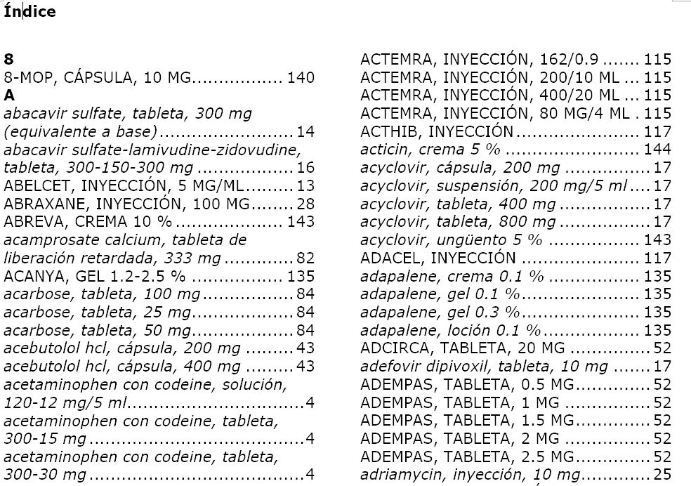 formato de ejemplo de glosario