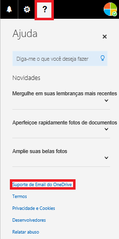 Suporte Para O OneDrive - Microsoft Community