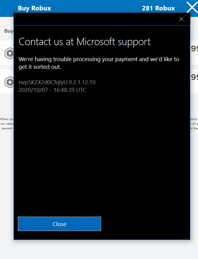 Roblox Contact Us Problem - Microsoft Community