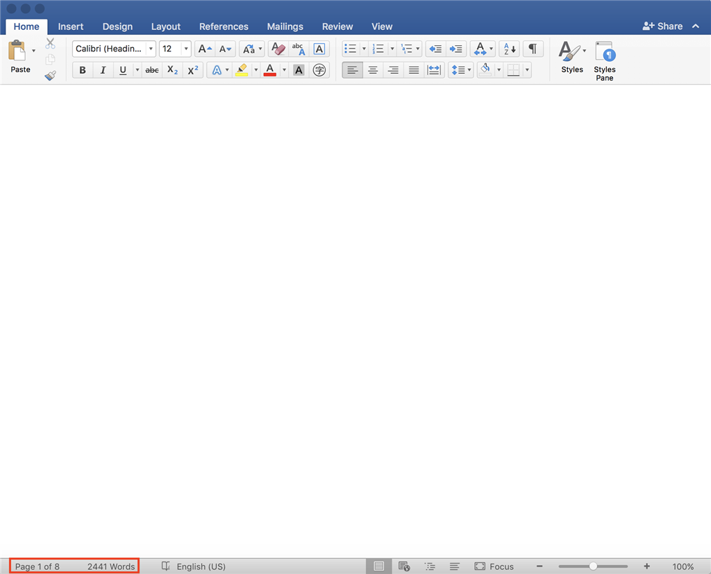 empty page delete word