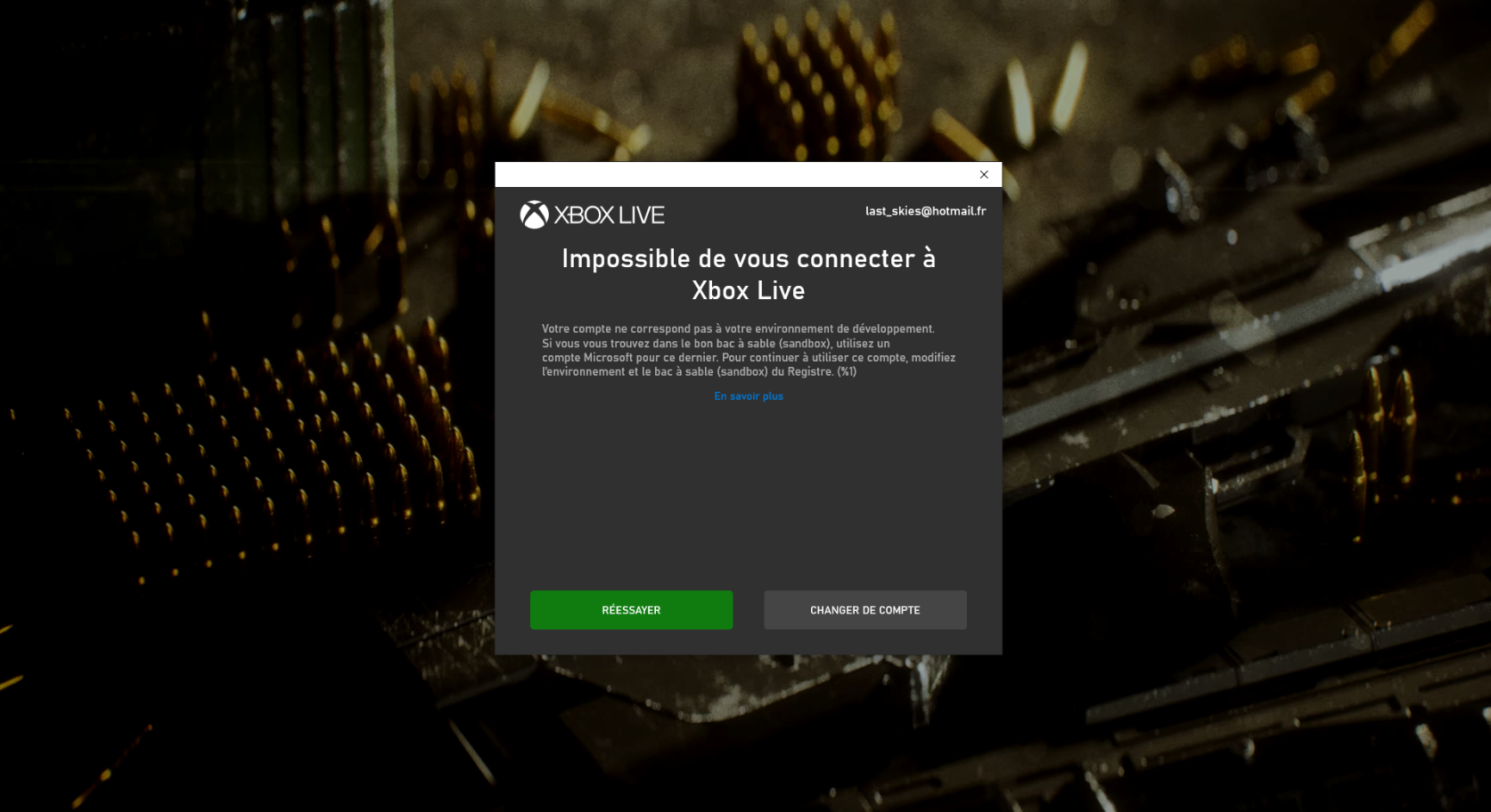 impossible de ce connecter à XBOX live[impossible to connect to XBOX Microsoft Community