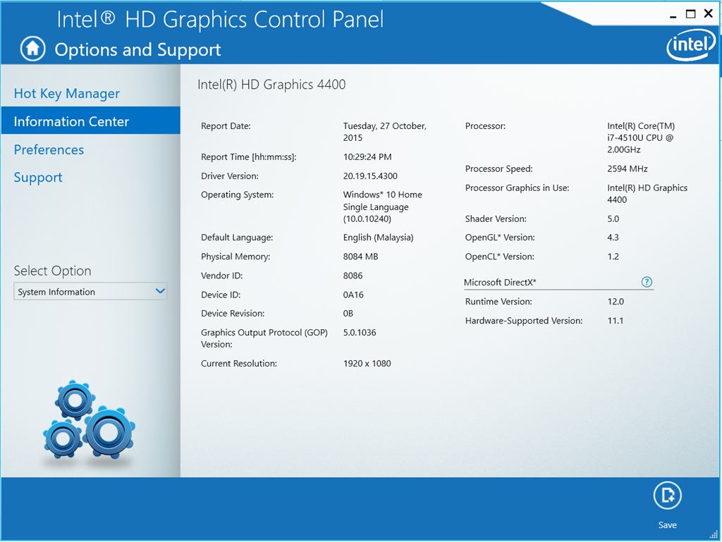 Windows 10 DiectX : Runtime Version with Hardware supported version -  Microsoft Community