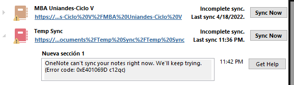 OneNote sync for M365 accounts doesn't work - Microsoft Community