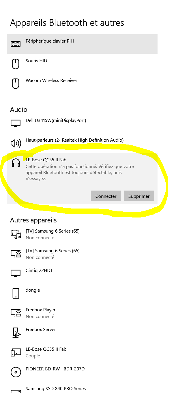 Impossible de supprimer appareils Bluetooth - Communauté Microsoft