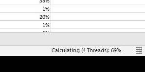 Calculating 4 threads excel что это