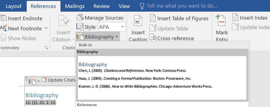 Word 2019 Citation Number In Text Does Not Link To Citation In 