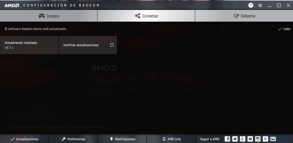 Actualizar controladores best sale amd radeon