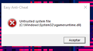 Help :c -Untrusted System File (C:\\Windows\System32\xgameruntime.dll ...