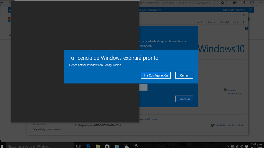 Licencia De Windows Expirara Pronto Microsoft Community