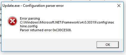 Configuration Parser Error On Discord Installation Net