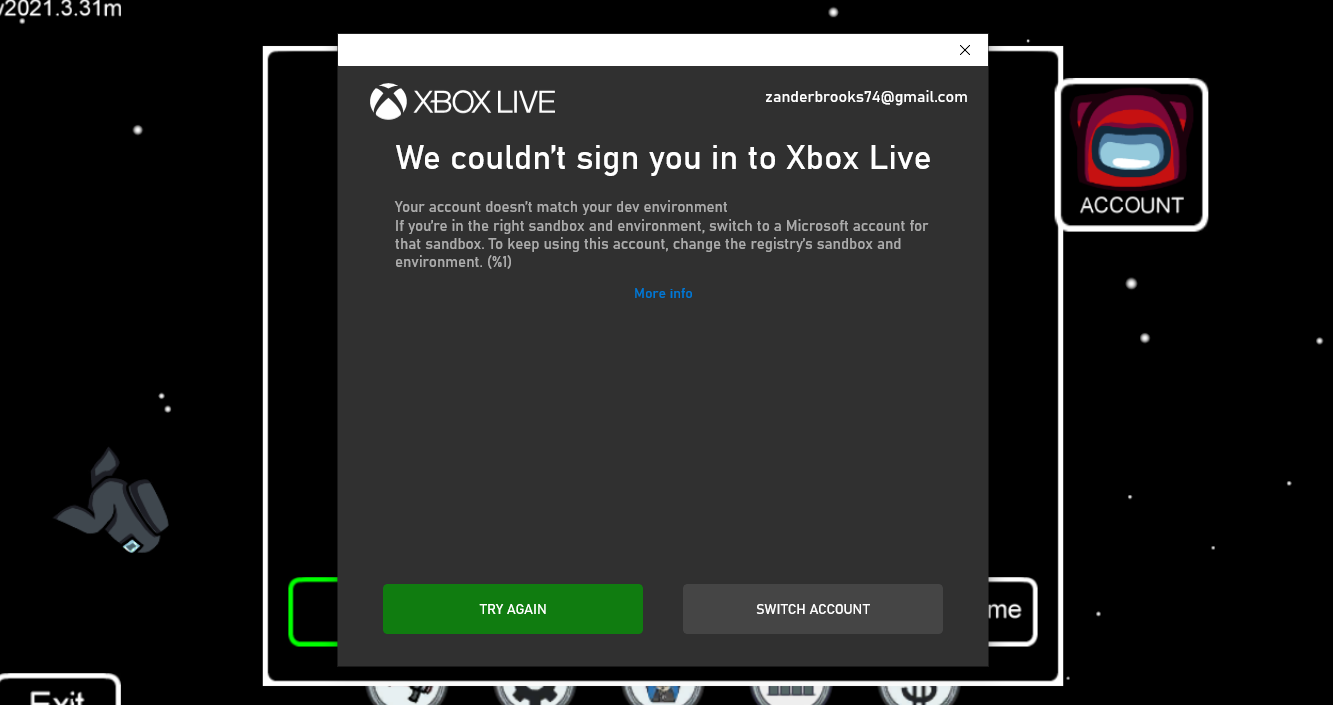 Ошибка входа xbox live. Xbox Live ошибка 89235107. Ошибка Xbox Live. Login: Live:73aa43207df574af.
