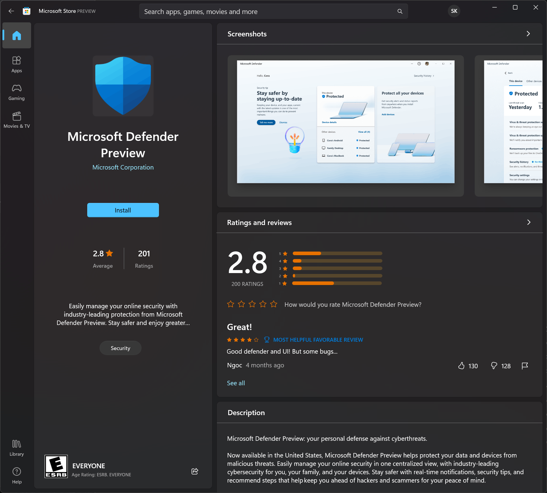 Microsoft Defender Beta APP - Microsoft Community