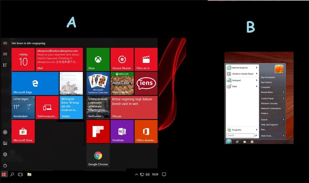 Tegels Weg, Oude Startscherm Terug - Microsoft Community