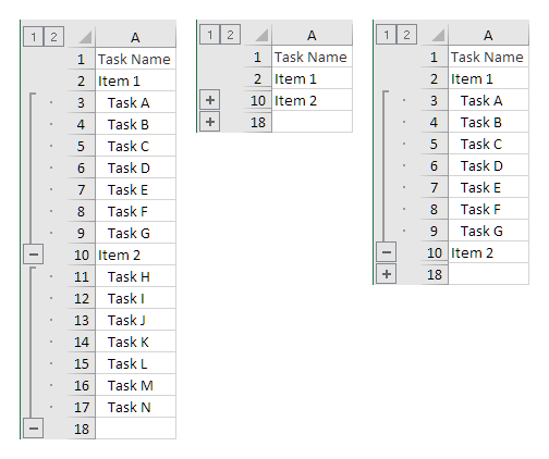 Simple Expandcollapse Spreadsheet Rows Microsoft Community 2179