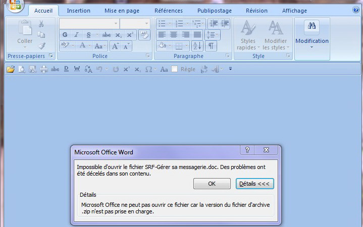 Word 2007 Impossible D Ouvrir Mon Fichier Microsoft Community