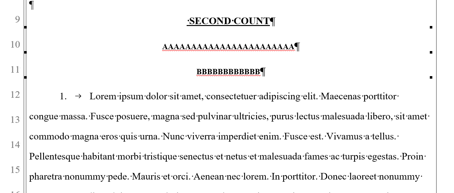 Request Feedback On Heading Styles/Numbering - Microsoft Community