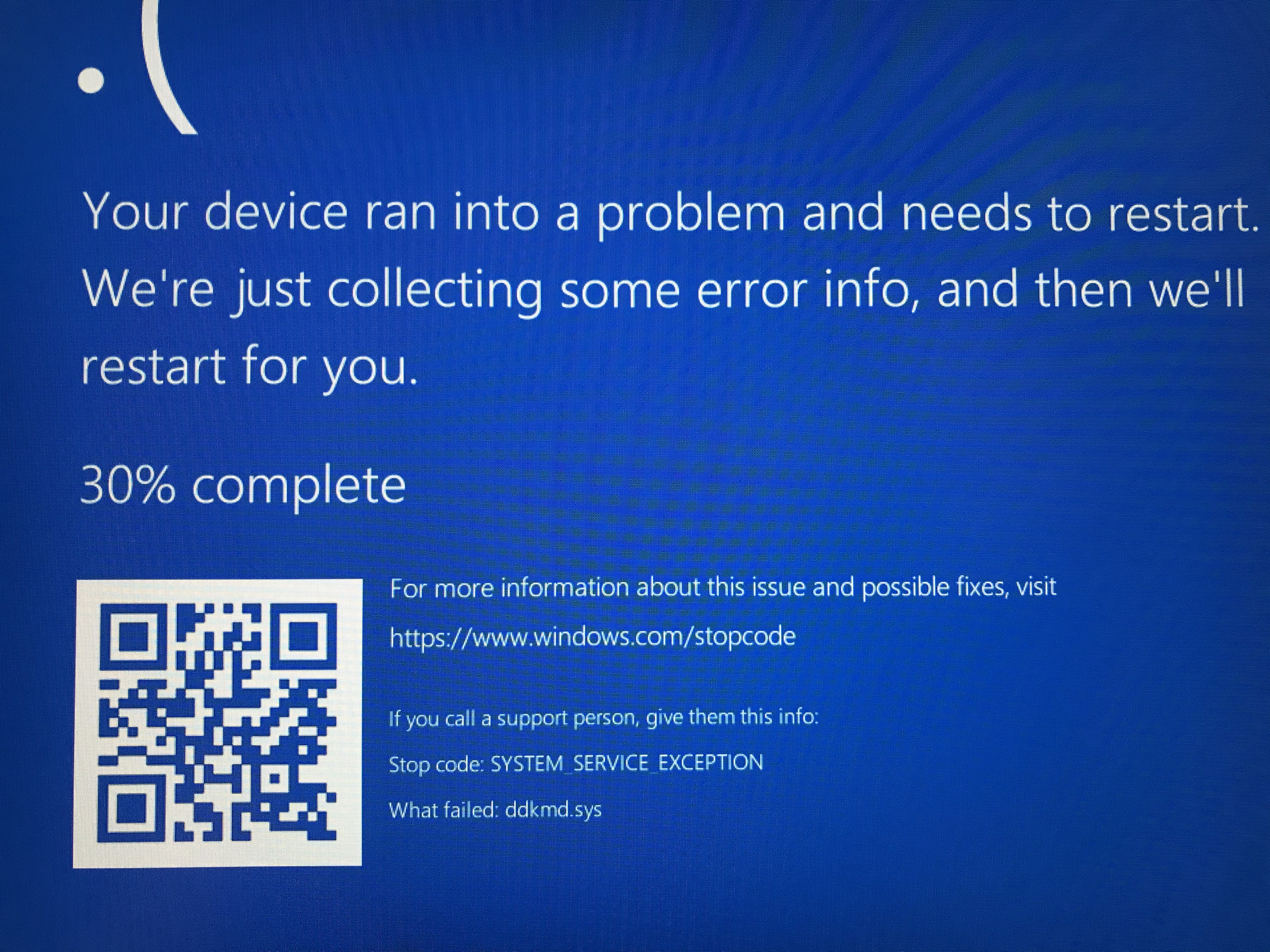 Blue Screen Error: System Service Exception - Microsoft Community